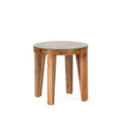 Mesa auxiliar de madera de teca Adelfas