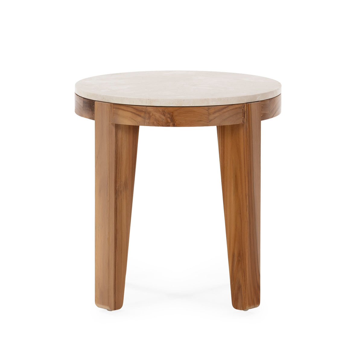 Mesa auxiliar de madera de teca Adelfas