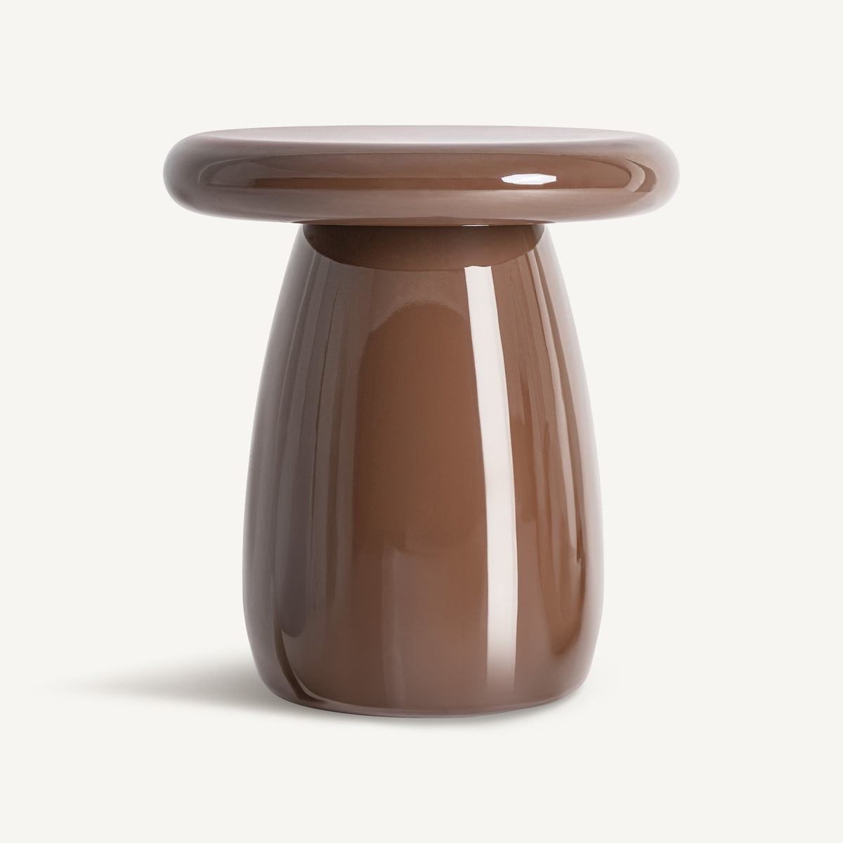 Mesa auxiliar de madera DM marrón Hierbabuena
