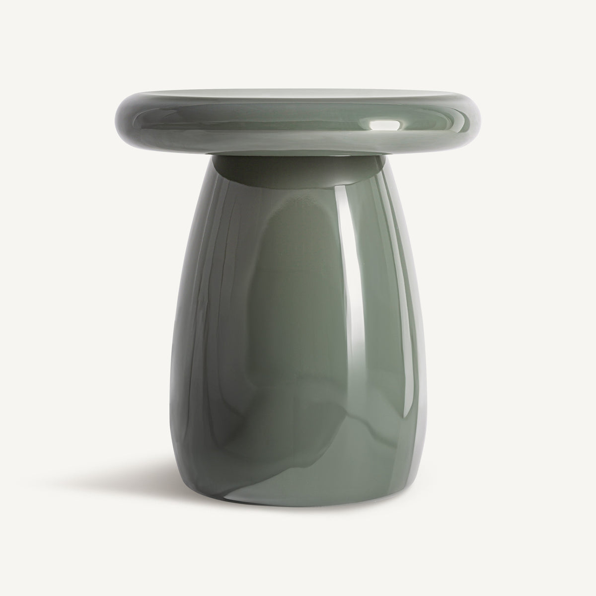 Mesa auxiliar de madera DM verde Hierbabuena