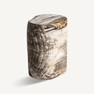 Mesa auxiliar de madera petrificada Carrizo alta