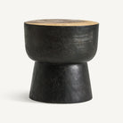 Mesa auxiliar de madera tropical Coscoja