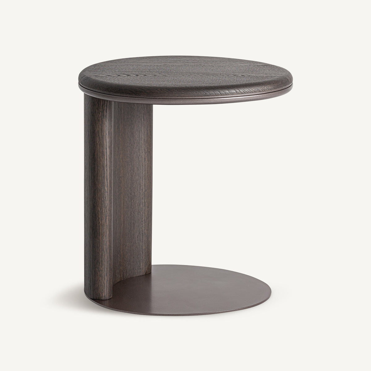 Mesa auxiliar de madera y hierro Naranjo
