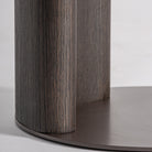Mesa auxiliar de madera y hierro Naranjo