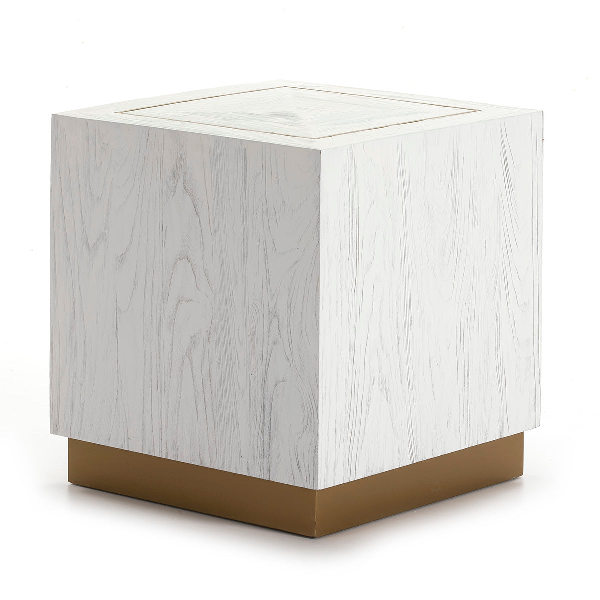 Mesa auxiliar de madera y metal Nazaré