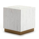 Mesa auxiliar de madera y metal Nazaré