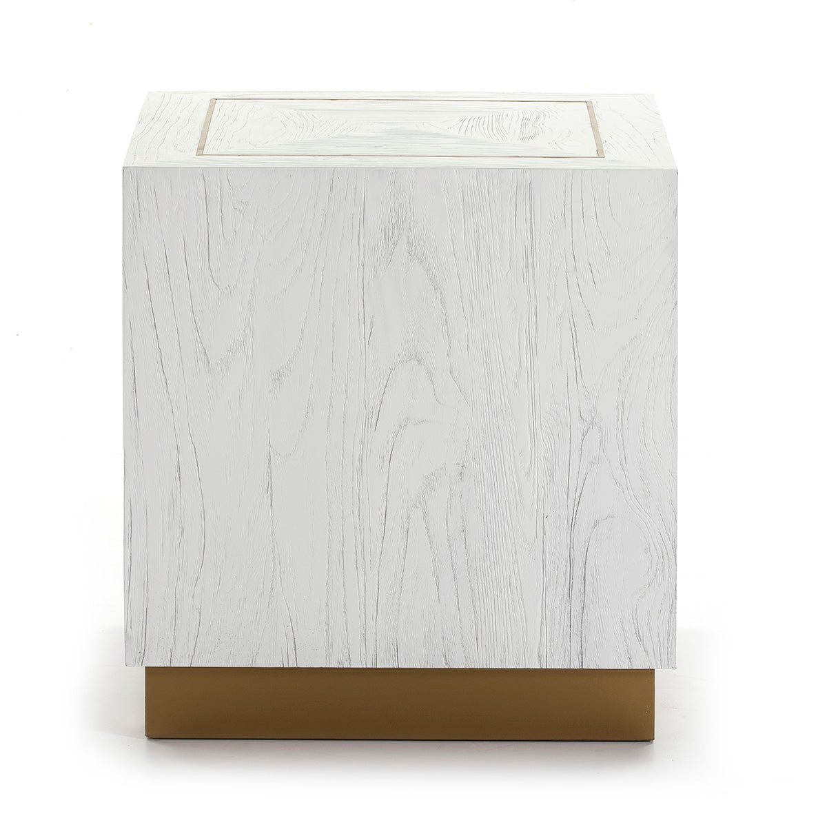 Mesa auxiliar de madera y metal Nazaré