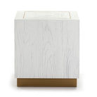 Mesa auxiliar de madera y metal Nazaré
