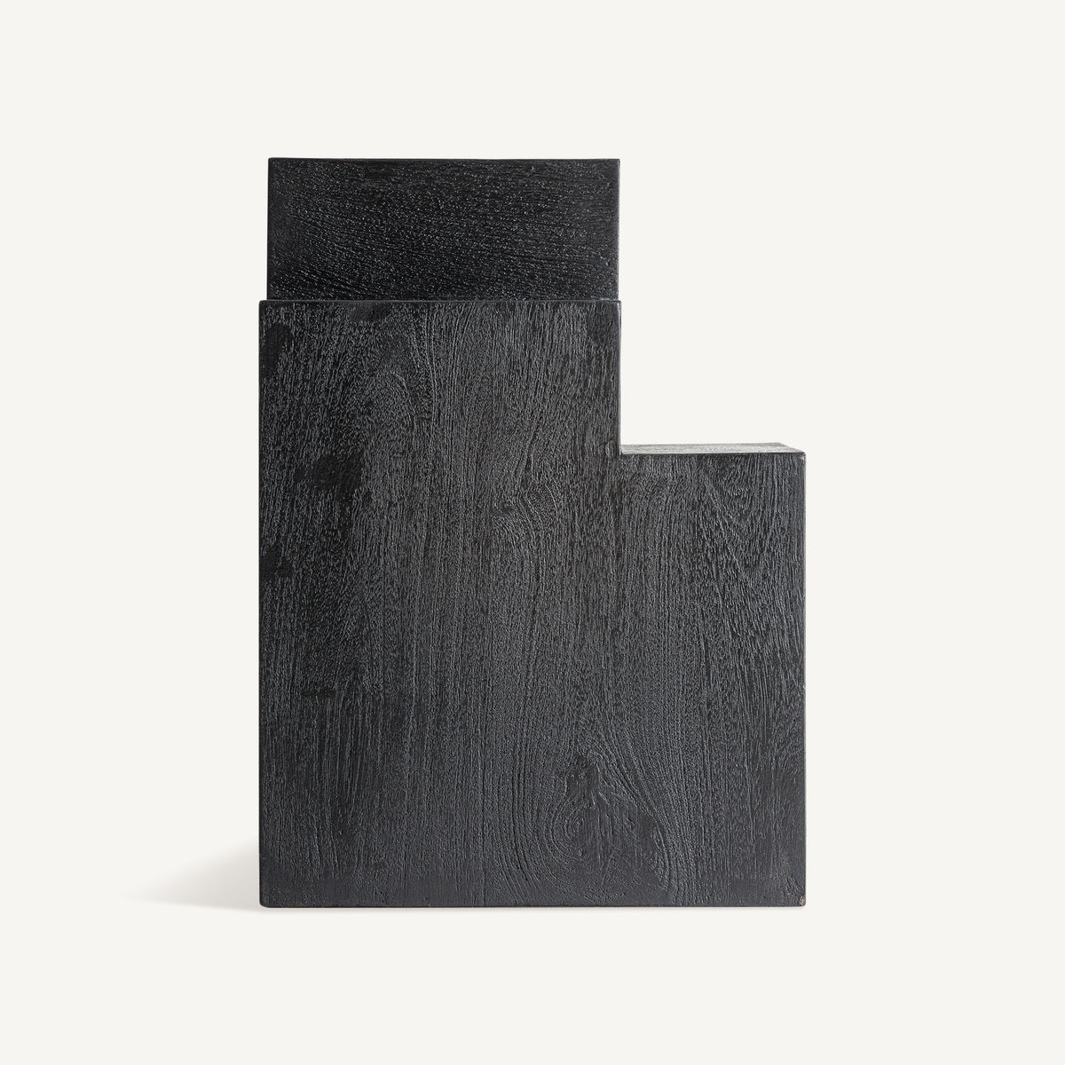 Mesa auxiliar de mango negro Tejo alta