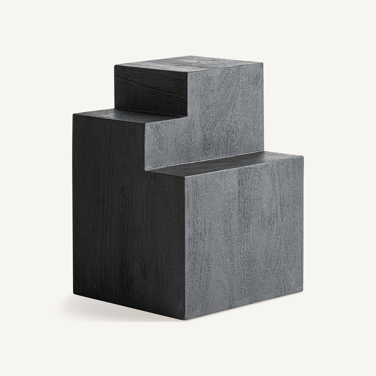 Mesa auxiliar de mango negro Tejo alta