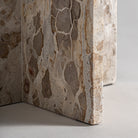 Mesa auxiliar de mármol beige Azahar