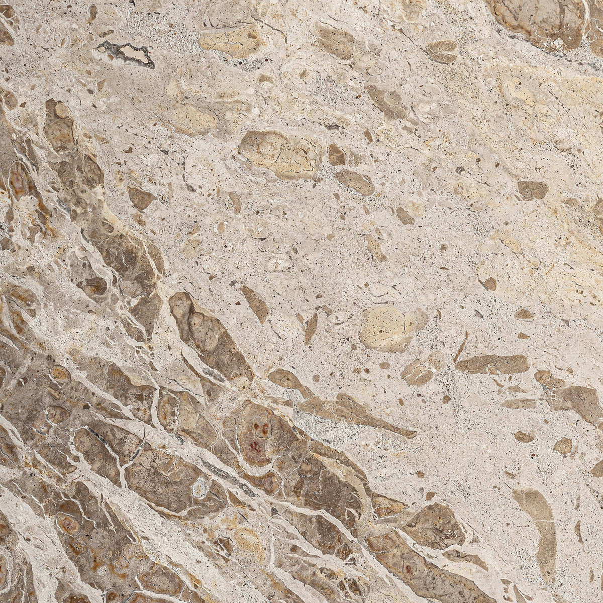 Mesa auxiliar de mármol beige Azahar
