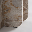 Mesa auxiliar de mármol beige Kerkennah