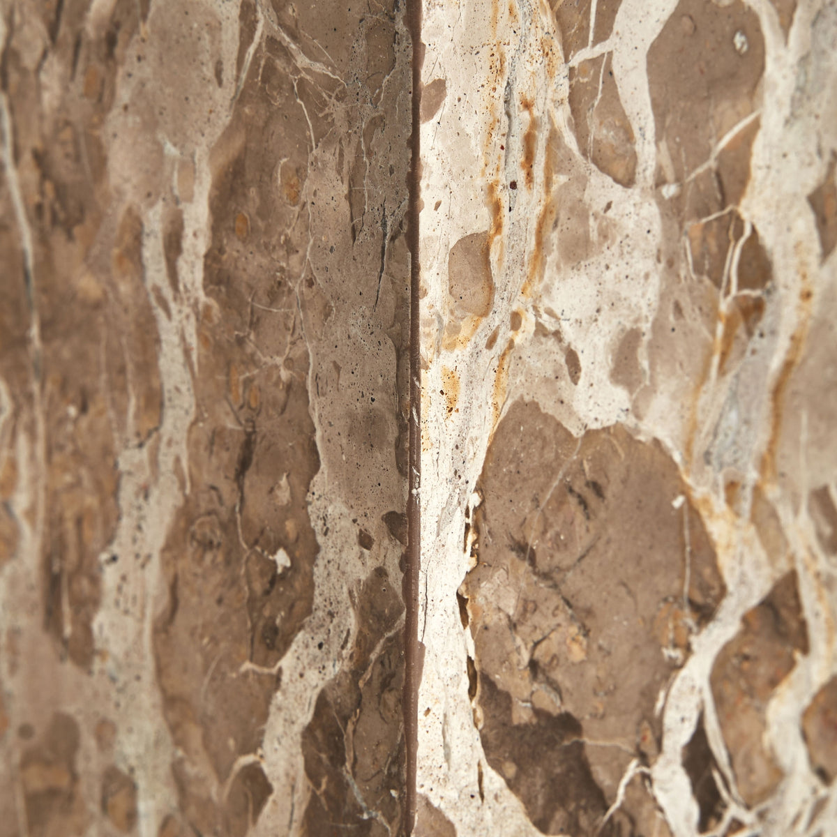 Mesa auxiliar de mármol beige Salvia baja
