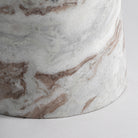 Mesa auxiliar de mármol marrón Martil