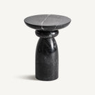 Mesa auxiliar de mármol negro Albahaca