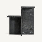Mesa auxiliar de mármol negro Narciso grande