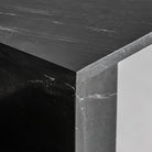 Mesa auxiliar de mármol negro Narciso grande