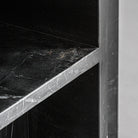 Mesa auxiliar de mármol negro Narciso grande