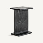 Mesa auxiliar de mármol negro Narciso pequeña