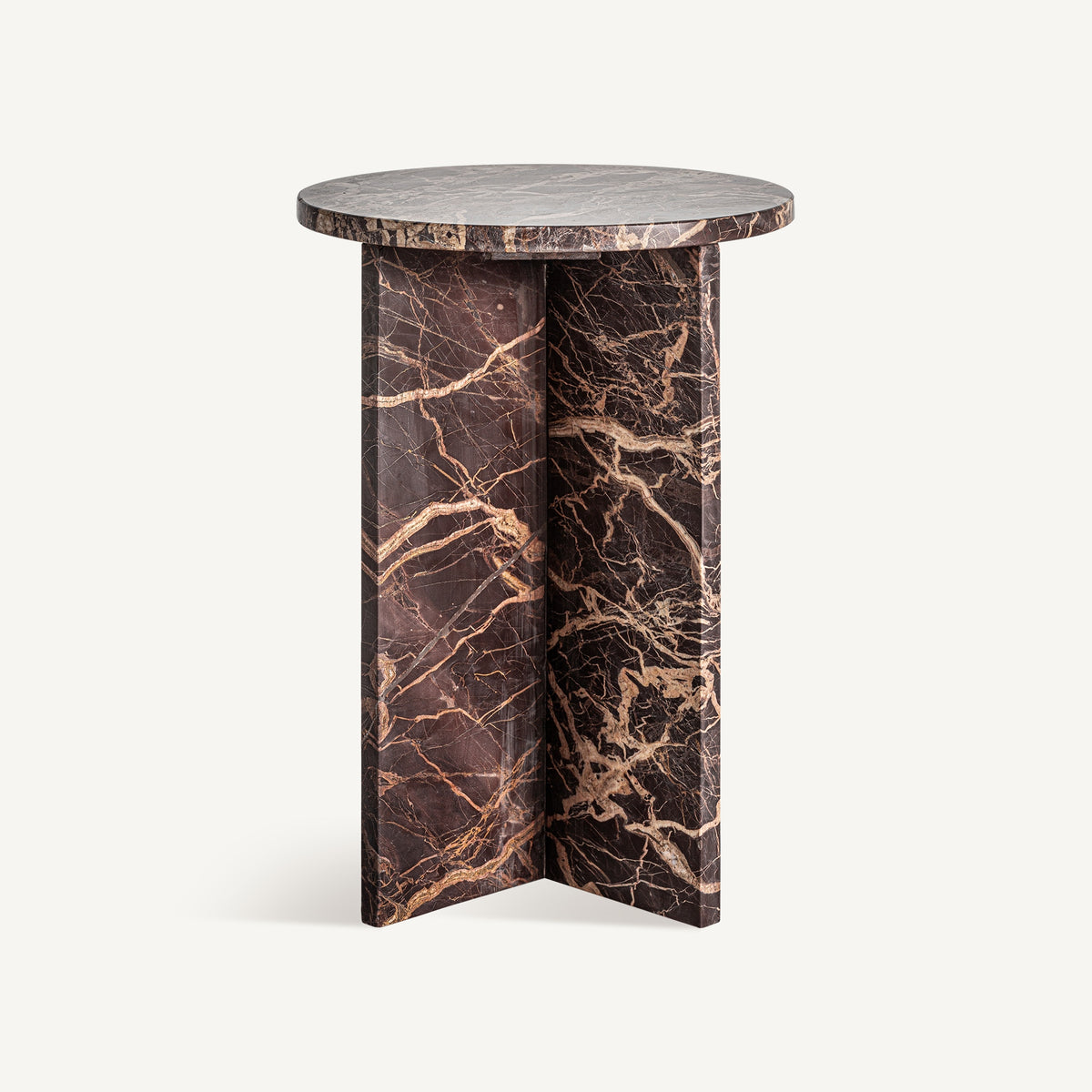Mesa auxiliar de mármol oscuro Torvisco