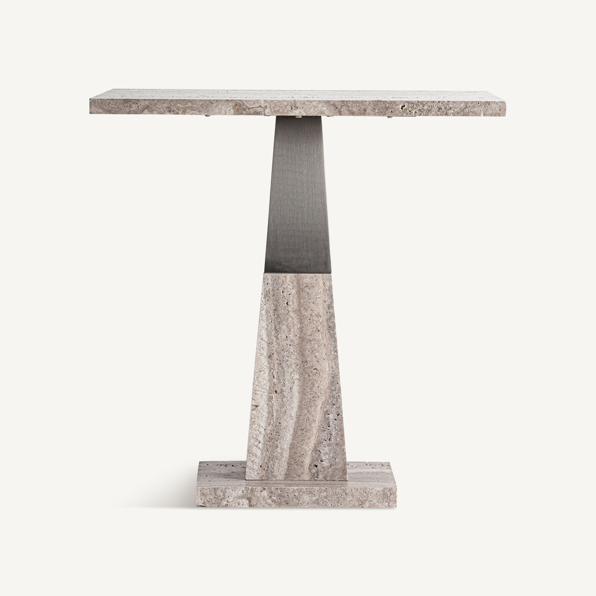 Mesa auxiliar de mármol y hierro Monastir