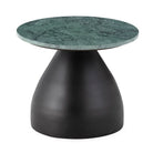 Mesa auxiliar de mármol y metal Bermeo
