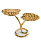 Mesa auxiliar de metal dorado Ilioupoli