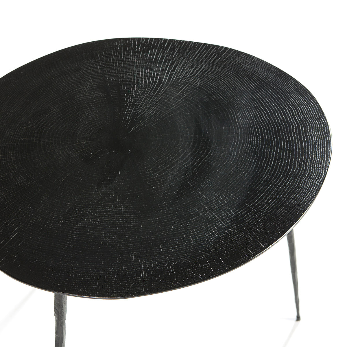 Mesa auxiliar de metal y efecto madera Chieti