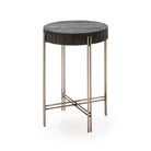 Mesa auxiliar de metal y madera Buenavista
