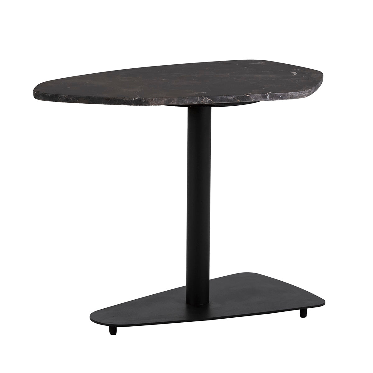 Mesa auxiliar de metal y mármol Vrilissia