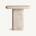 Mesa auxiliar de travertino Gamón 45 cm