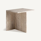 Mesa auxiliar de travertino Gamón 50 cm