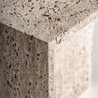 Mesa auxiliar de travertino Gamón 50 cm