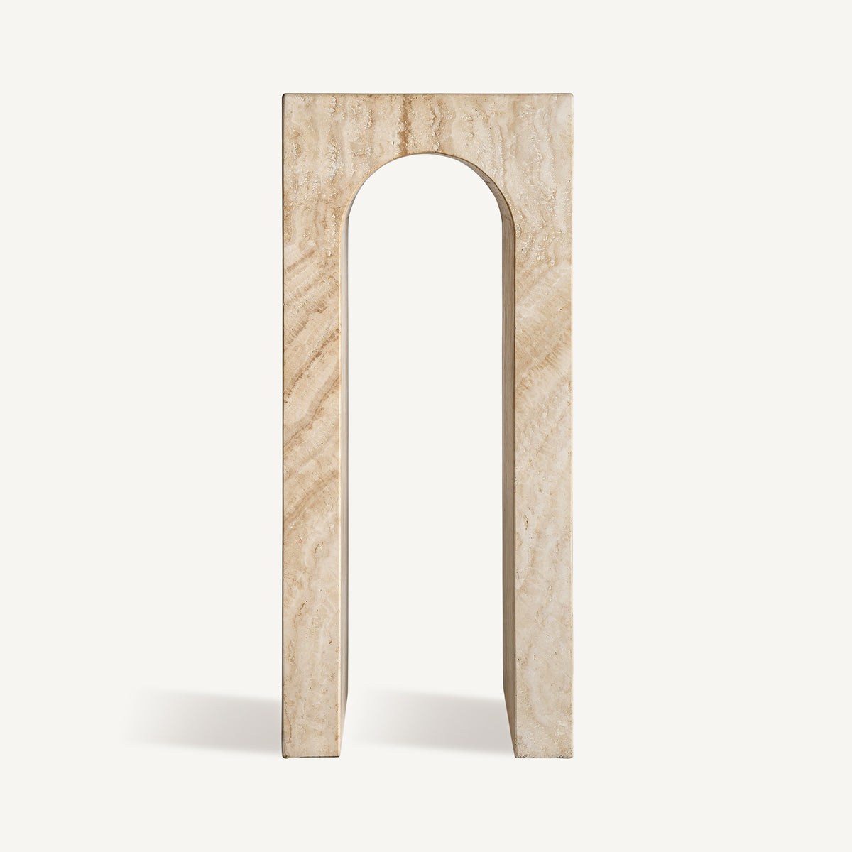 Mesa auxiliar de travertino Portocolom