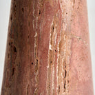 Mesa auxiliar de travertino rojo Mogador