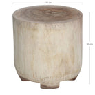 Mesa auxiliar de tronco Gael