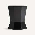 Mesa auxiliar negra de madera DM Ruda