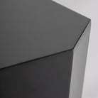 Mesa auxiliar negra de madera DM Ruda