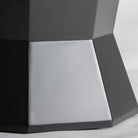 Mesa auxiliar negra de madera DM Ruda