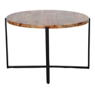 Mesa auxiliar redonda de madera Marcela