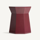 Mesa auxiliar roja de madera DM Mejorana
