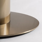 Mesa bistró de acero y porcelánico Yegen 70 x 70 cm