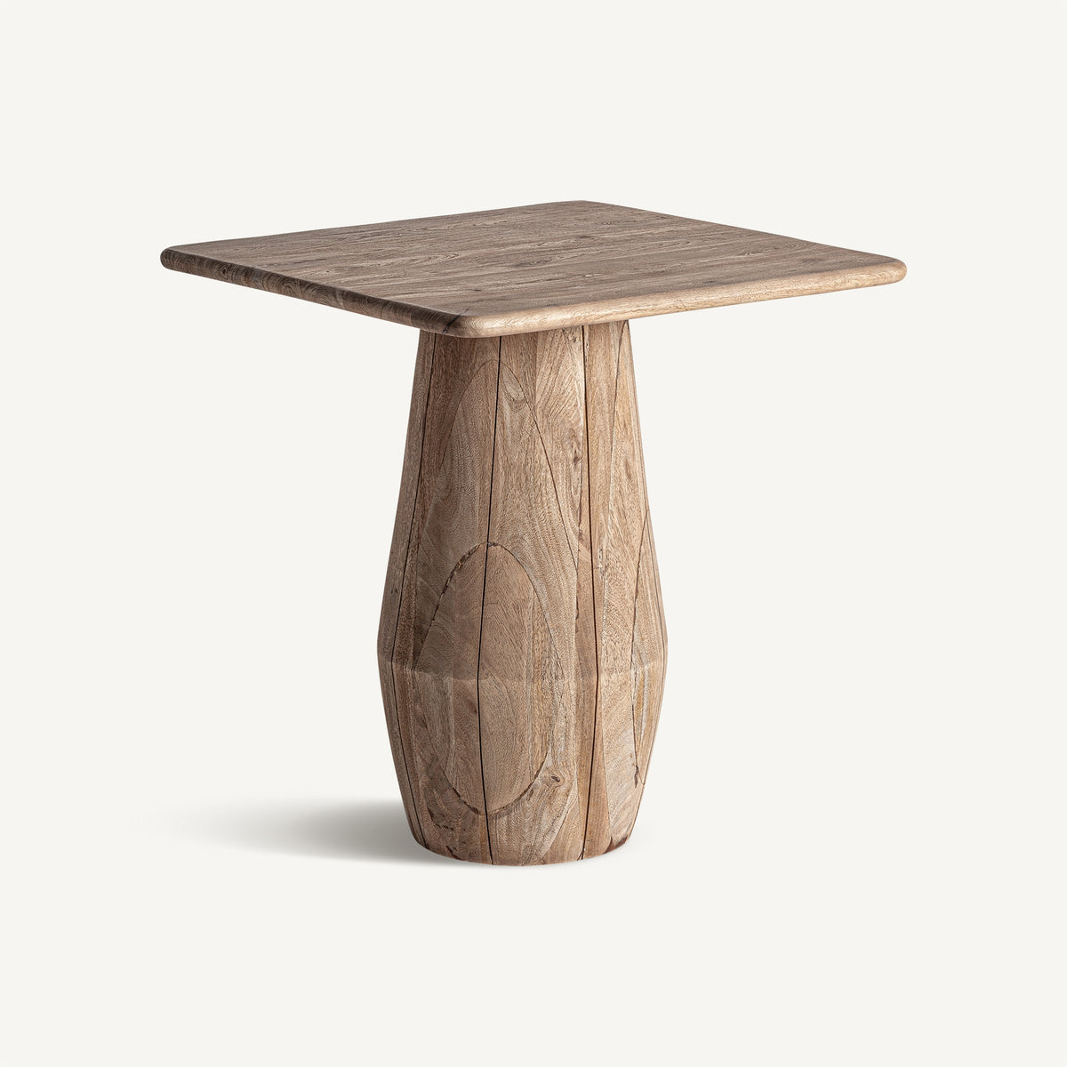 Mesa bistró de madera de mango Mojácar 70 x 70 cm