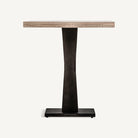 Mesa bistró de mango e hierro Pitres negra 70 x 70 cm
