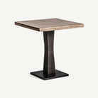 Mesa bistró de mango e hierro Pitres negra 70 x 70 cm