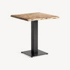 Mesa de bar de acacia y hierro Cherchell