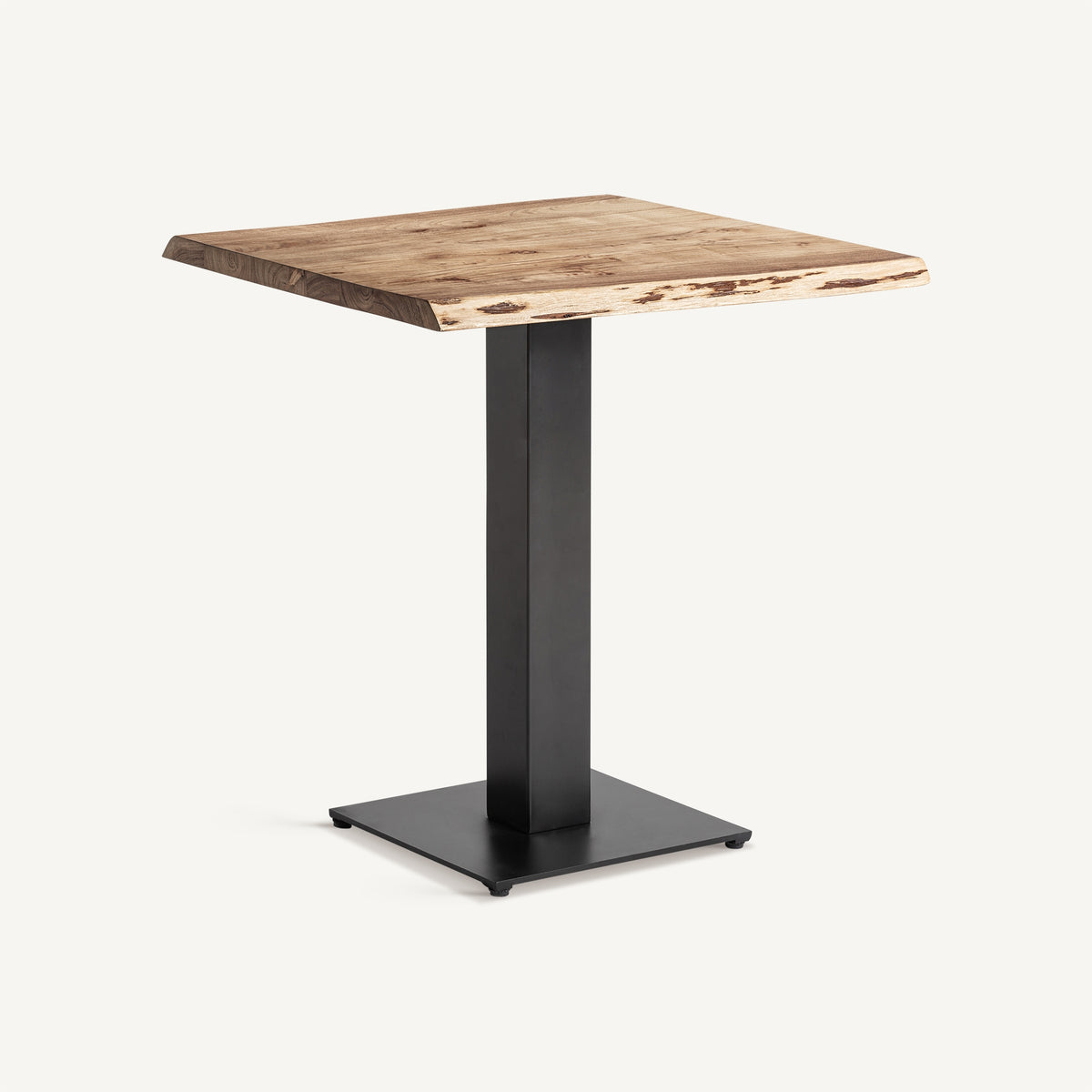 Mesa de bar de acacia y hierro Cherchell