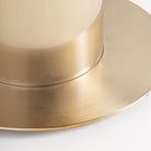 Mesa de bar de porcelánico y acero dorado Orán