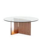 Mesa de centro de chapa de nogal Aranjuez
